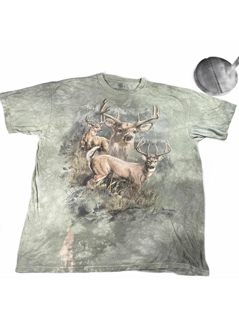 Vintage The Mountain "Deer Collage" Graphic Tee - Size 2XL